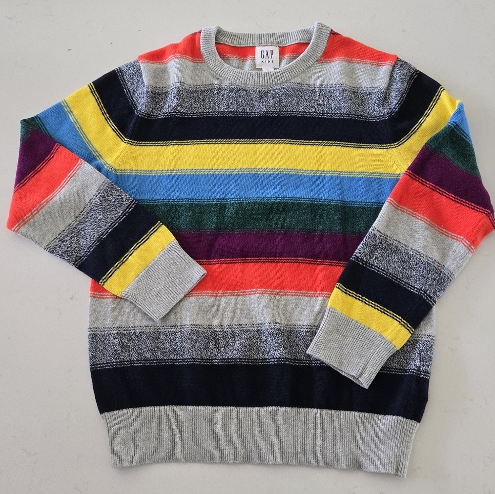 GAP KIDS Multicolor Striped Sweater - Size 10